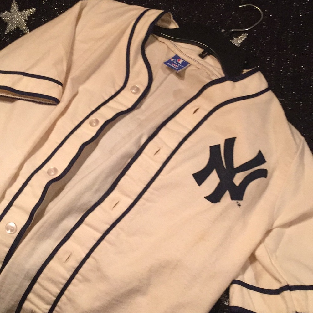 Vintage Yankee Wool Baseball Jersey